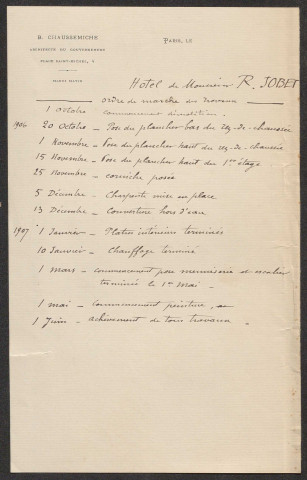 Maison, 38 rue de Metz à Tours (Indre-et-Loire). Immeuble 37 avenue de l'Opéra à Paris.