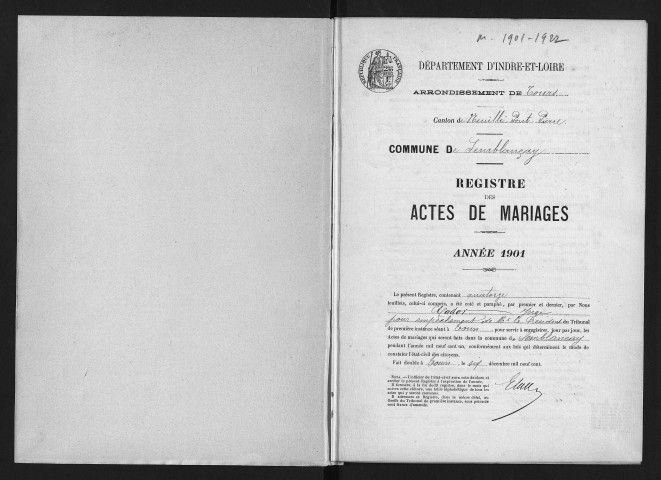 Mariages, 1901-1905