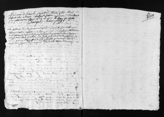 Collection du greffe. Sépultures, 1756-1757