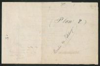 Plan à l'appui d'une demande de M. Lemaistre, propriétaire du moulin de Bourreau, concernant la fixation de la hauteur de la retenue des eaux du moulin de Villebourg (10 octobre 1838)
