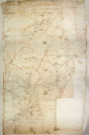 Plan parcellaire général de Parçay où figurent les limites du territoire où le prévôt de Notre-Dame-d'Oé perçoit la dîme.