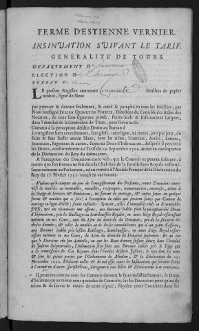 1742 (1er avril)-1745 (30 juin)