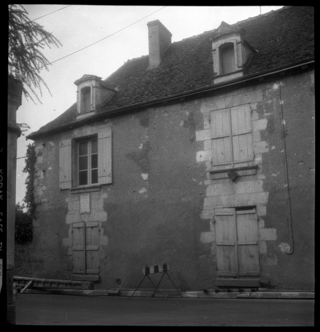 Descartes. Maison natale de René Descartes. Relevé de l'état actuel. Architecte : Emile Coutier. Propriétaire : Commune de Descartes.