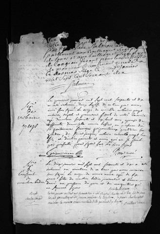 Collection du greffe. Baptêmes, mariages, sépultures, 1770