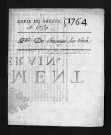 Collection du greffe. Baptêmes, mariages, sépultures, 1764-1766