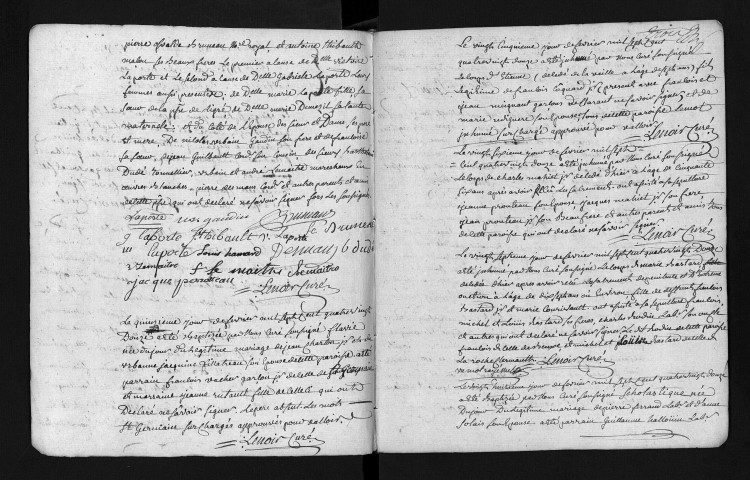 Collection du greffe. Baptêmes, mariages, sépultures, 1792