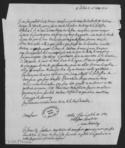 Centième denier et insinuations suivant le tarif (5 avril 1758-31 mai 1760)