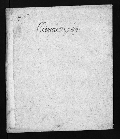 Collection du greffe. Baptêmes, mariages, sépultures, 1789