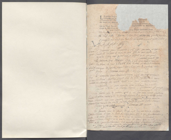 Collection communale. Baptêmes, mariages, sépultures, 1705-1709