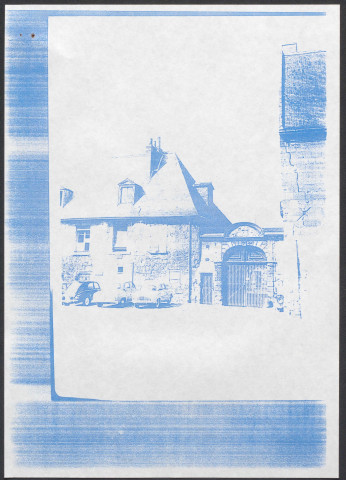 Maison du XVIème siècle, dite Justice des Bains, place Grégoire de Tours : photocopies de photos (1/3).