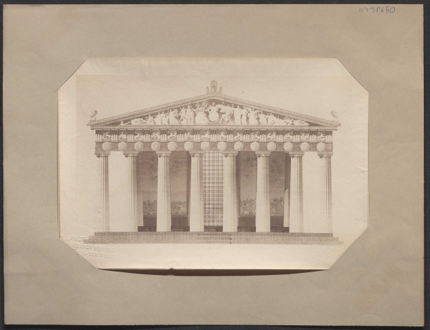 Façade d'un temple.