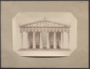 Façade d'un temple.