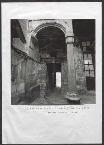 Hôtel Cottereau 7, rue des Trois Écritoires.