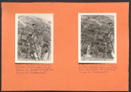 Vue prise du haut de la tour Charlemagne en direction de l'ouest : en enfilade la rue de Châteauneuf.