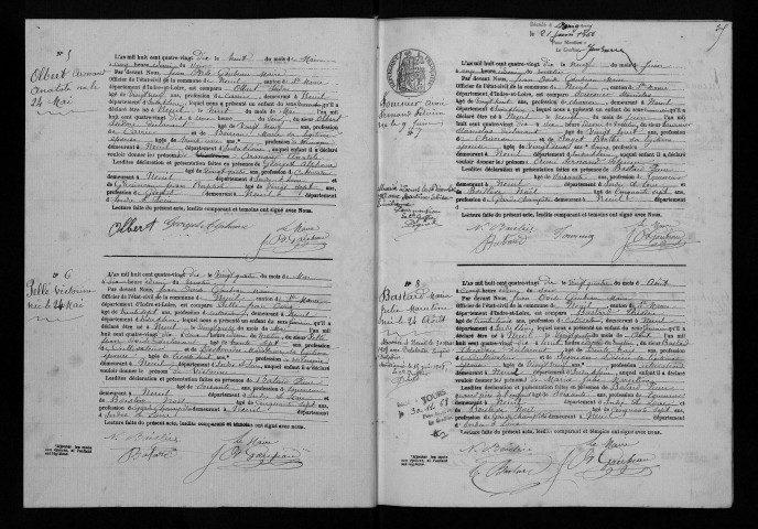 Naissances, 1890-1905