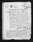Collection du greffe. Baptêmes, mariages, 1751