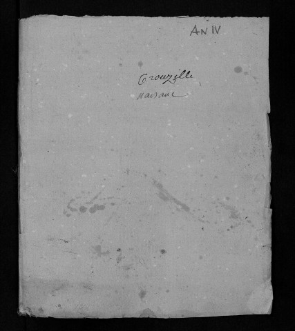 Naissances, mariages, décès, an IV-1806 - Pour les mariages de l'an VII et de l'an VIII, se reporter à la municipalité de canton (L'Ile-Bouchard)