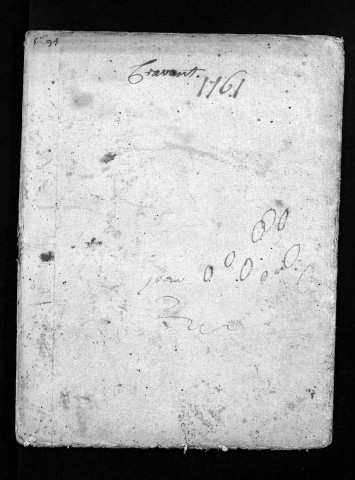 Collection du greffe. Baptêmes, mariages, sépultures, 1761