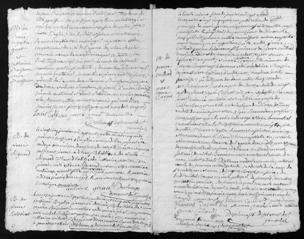 Baptêmes, mariages, sépultures, 1785