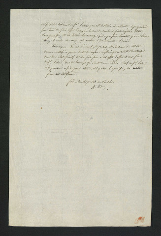 Arrêté préfectoral statutant sur la réclamation du maire de Monts (6 juillet 1825)