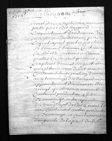 Collection du greffe. Baptêmes, mariages, sépultures, 1716 - Les années 1692-1715 sont lacunaires dans cette collection