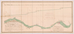 Plan et nivellement d'une partie de la rivière de la Claise (26 novembre 1828)