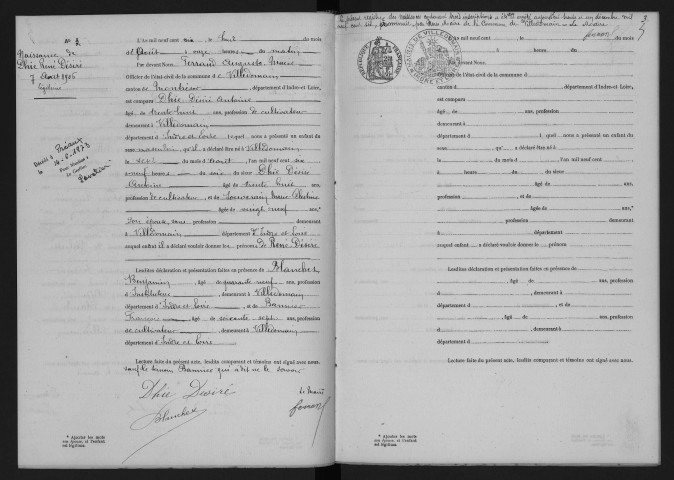 Naissances, 1906-1922