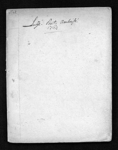 Collection du greffe. Baptêmes, mariages, sépultures, 1764