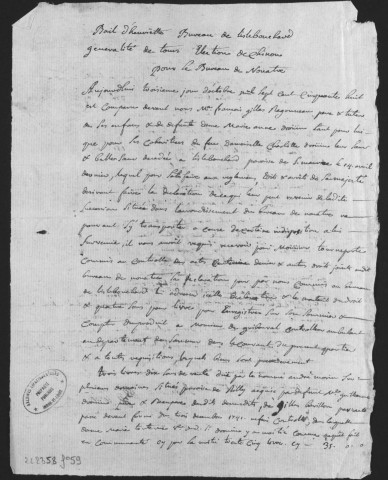 Centième denier et insinuations suivant le tarif (7 novembre 1755-4 octobre 1760)