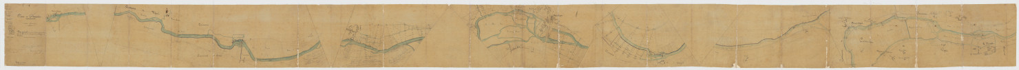 Plan général de la rivière de l'Indre, dans les communes de Veigné et de Montbazon (29 octobre 1851)