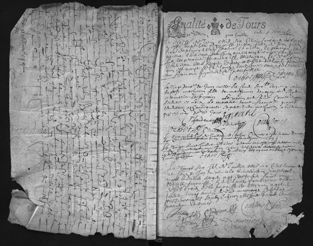Collection communale. Baptêmes, mariages, sépultures, juin 1676-8 février 1692