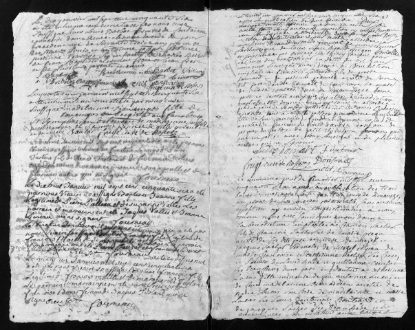 Collection du greffe. Baptêmes, mariages, sépultures, 1756 - L'année 1755 est lacunaire dans cette collection