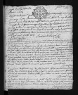 Collection du greffe. Baptêmes, mariages, sépultures, 1734-1735