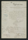 Annexe au procès-verbal de récolement du 14 septembre 1866 (22 octobre 1868)