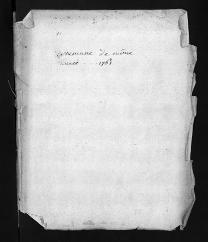 Collection du greffe. Baptêmes, mariages, sépultures, 1761