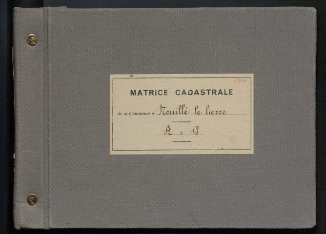 Table des comptes de la matrice. Comptes actifs personnes morales et A - G.