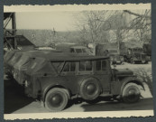 Ballan-Miré (Indre-et-Loire). Château de la Carte. Occupation par une unité entièrement motorisée.