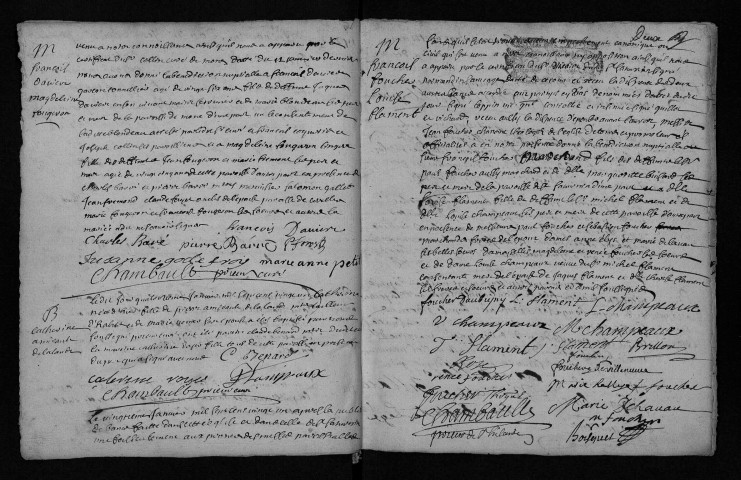 Collection communale. Baptêmes, mariages, sépultures, 1721-1723