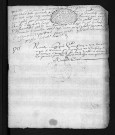Collection du greffe. Baptêmes, mariages, sépultures, 1725