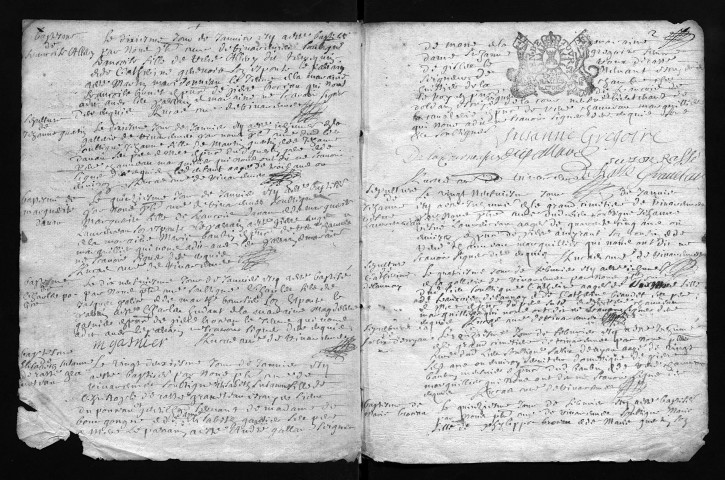 Collection communale. Baptêmes, mariages, sépultures, 1711-1720