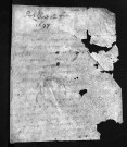 Baptêmes, mariages, sépultures, 1697 - Les années 1695-1696 sont lacunaires dans la collection du greffe