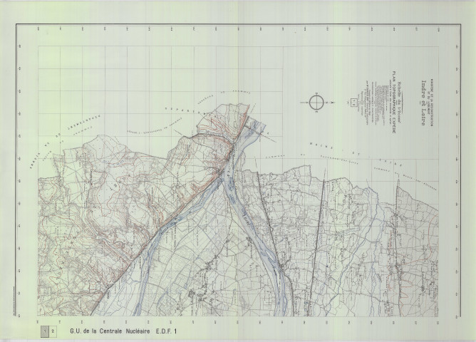 Groupement d'urbanisme, centrale nucléaire de Chinon, feuille 1