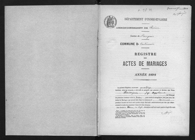 Mariages, 1898-1905