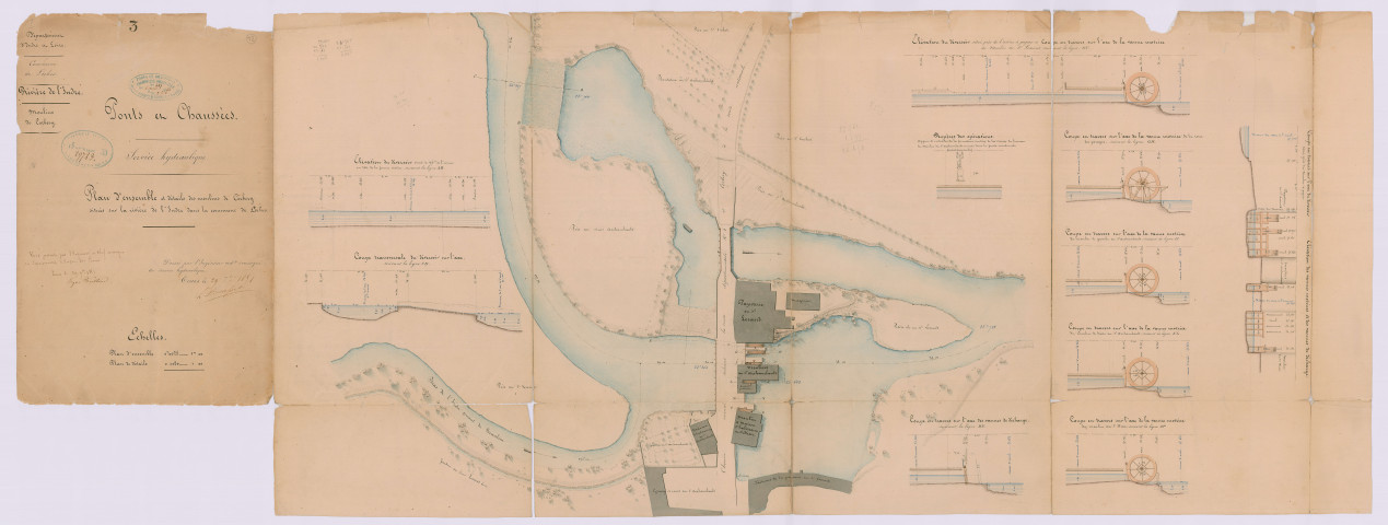 Plan d'ensemble et détails (29 septembre 1851)