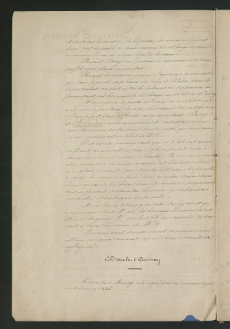 Documents relatifs au règlement d'eau de plusieurs moulins (1851-1852)