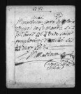 Collection du greffe. Baptêmes, mariages, sépultures, 1781