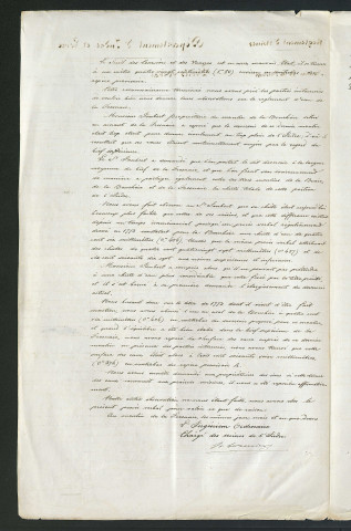 Procès-verbal de visite (28 octobre 1840)