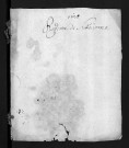 Collection du greffe. Baptêmes, mariages, sépultures, 1738 - La collection communale a été entièrement détruite