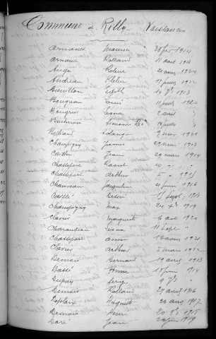 Naissances, mariages, décès