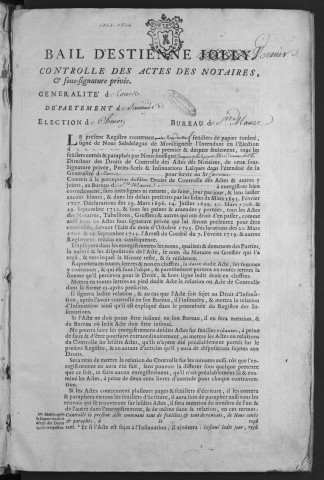1743 (25 novembre)-1744 (9 décembre)